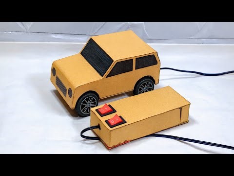 How to make a remote control cardboard car | how to make remote control with Cardboard.