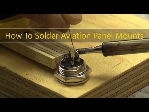 How To Solder Aviation Panel Mounts / Chassis Socket Connectors