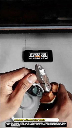 Clean Wire Cuts Using Sharp Worktool Hand Cutter