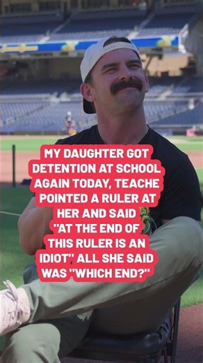 She really asked the teacher 'which end?' 😭 #funny #daughter #dadlife