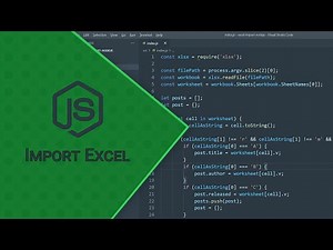 Import data from Excel file - Node.js - No commentary