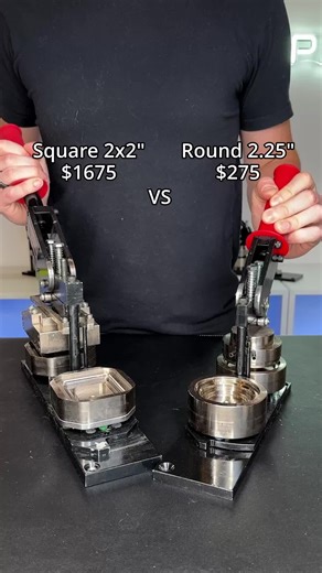 MPRO on Instagram: "MPRO 2x2" VS 2.25" Manual Press #mpro#magnetmaker#makingmagnets#photomagnets#buttonmaker"