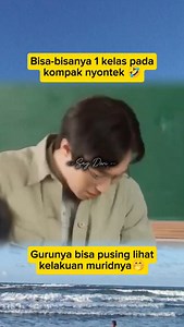 It's possible that a whole class can cheat together 🤣 The teacher can get a headache seeing his students' behavior 🤭 | Say Dwi