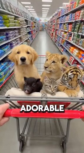 The whole Squad is here! 🛒 🐶 🦁 #petstore