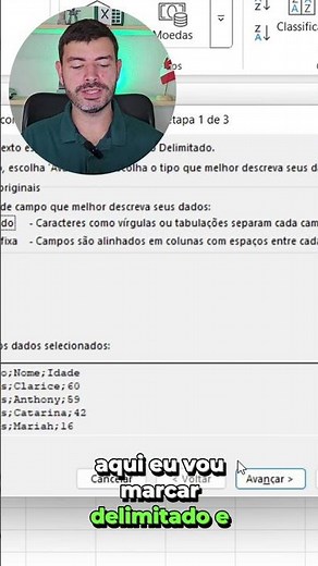 Como separar colunas no Excel #excel #dashboard #planilhas