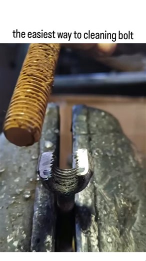 Hacker😜 on Instagram: "This Instagram post features a 20-second video tutorial showing a rusty bolt cleaned using a thread chaser tool, which scrapes off corrosion to restore clean threads without replacement. - Shared by @lagimacul, an account focused on practical tips, it exploded to 5.7 million views and 14,700 likes within 24 hours, tapping into the viral appeal of satisfying DIY restorations. - User replies mix praise for the simplicity with suggestions like using a die nut for tougher rus