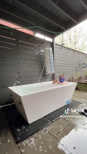 Cold Plunge Challenge at 21,000 Feet