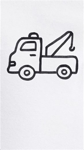 best crane vehicle outline drawing on youtube #shorts #shortvideo #trending #viral #yputubeshorts