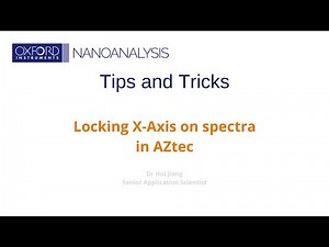 Tips & Tricks: Locking X-Axis on Spectra in AZtec
