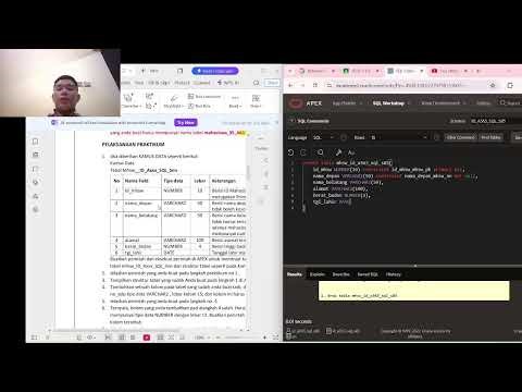 PRAKTIKUM BASIS DATA MODUL I a.n Muhajjir M Saidi