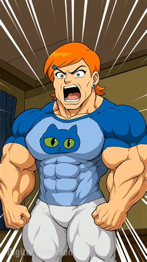 Muscle Growth Insane Animation #musclegrowth #shorts #transformation