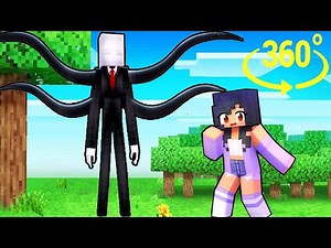 Aphmau saving friends from Slenderman - Impostor in Minecraft 360°
