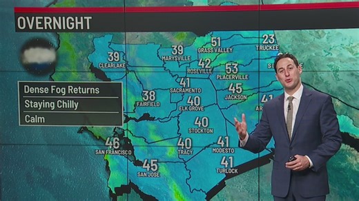 Overnight temperatures stay cool, fog returns Saturday morning