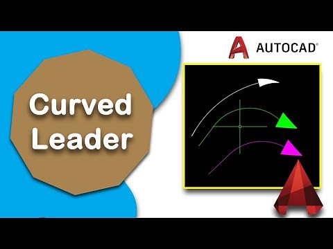 How to draw a Curved Leader in AutoCAD