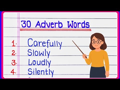 30 English Adverbs | Learn Adverbs with Examples | English Grammar