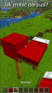 ⛱️✨ Jak zrobić PARASOL w Minecraft – szybka dekoracja krok po kroku!#Minecraft #parasol