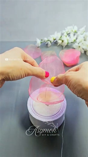 This one technique makes perfect fabric flower petals every time #diy #craftidea #shorts