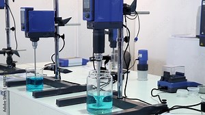 Mechanically controlled laboratory stirrers, suitable for intensive mixing for use in laboratories and pilot plants.
