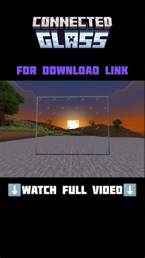 Minecraft Bedrock Connected Glass Addon