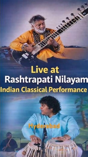 Goosebumps Indian Classical Music Live 🎵 Sitar Tabla Jugalbandi | Rashtrapati Nilayam Hyd #shorts