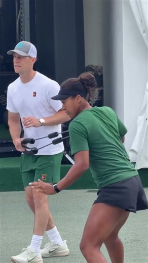 How Much Power Is Naomi Osaka Pulling Here! 🥵#wimbledon2026 #tennistraining