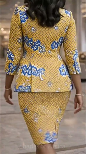 Elegant Ankara Suit Set for Women | Classy African Print Office & Event Style #ankaradress #ankara