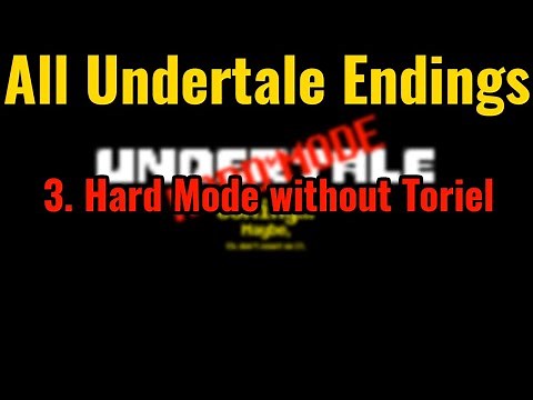 All Undertale Endings: 3. Hard Mode without Toriel