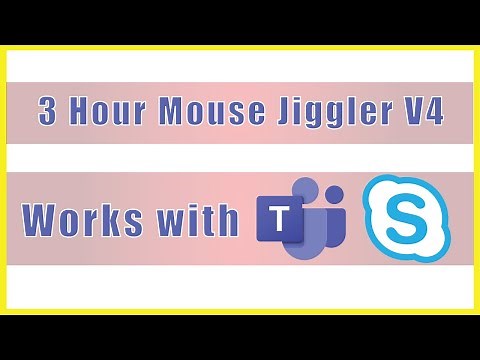 3 Hour Mouse jiggler version 4 - Keep Computer Awake MS Teams