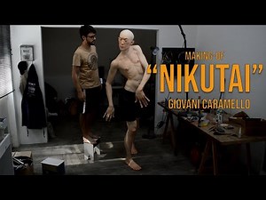 Process of making the sculpture "Nikutai"