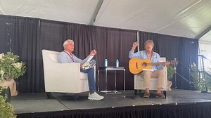 30K views · 424 reactions | Dave Barry and I at the Sun Valley Writers' Conference today. This is part of a song we wrote a couple years ago based on a true Florida news story | Carl Hiaasen | Facebook