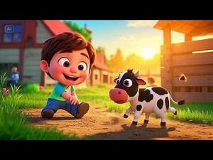 Baby Cow Say Moo Moo Moo | Fun Animal Song | Nursery Rhymes & Songs