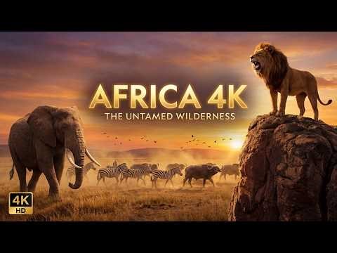 Amazing Wildlife of Africa 4K - African Safari | Scenic Relaxation Film with African Music