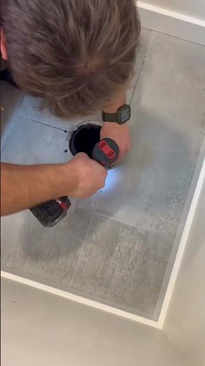 Installing a toilet flange #plumbinglife