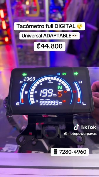 Tacómetro Digital Universal para Moto: Adaptable y Eficiente