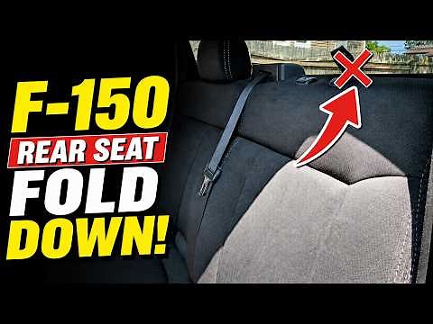 How to Fold Down Rear Seat Back on Ford F-150 SuperCrew - Hidden Seat Release