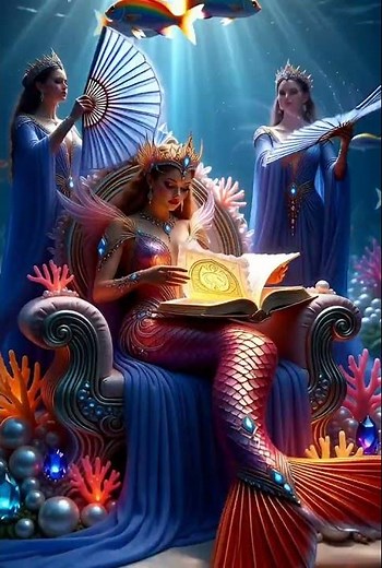 ✨👑🌊💎 “Inside the Mermaid Queen’s Sapphire Palace | Ultra-Luxury Fantasy (8K)” ✨👑🌊💎#midjourney
