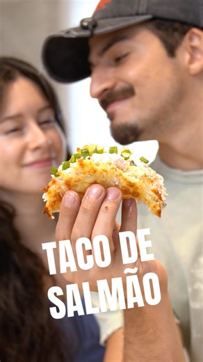 Taco de Salmão: NUNCA MAIS JOGUE ARROZ FORA!!!