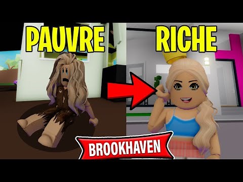 DE PAUVRE A RICHE SUR BROOKHAVEN 🏡RP ! Roblox Brookhaven RP
