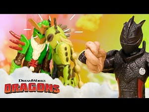 Toothless Does A Donut Twist Stunt! 🐉 How To Train Your Dragon: Dragon Tales Toy Pretend Play
