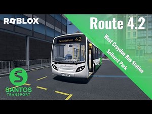 Croydon Bus Simulator | Route 4.2 Selhurst Park - Roblox