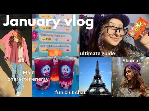 JANUARY VLOG🎀 vision board, friends, snack shopping, night care routine