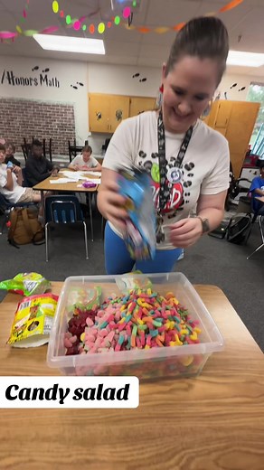 Candy Salad Creations by Math Teachers and Students