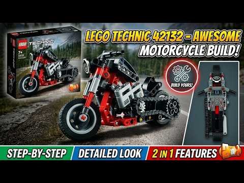 LEGO Technic 42132 Motorcycle - Build Step by Step