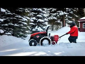 Snow Blower Start Up, Idle, and Operate - Winter Sound Effect | No Copyright & Free to Use