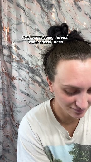 Water Splash Challenge Skincare ASMR Tutorial