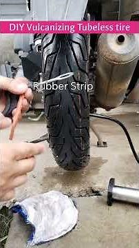 DiY Tubeless tire Vulcanizing, No Machine needed.