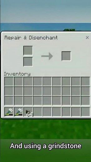 How to repair tridents in Minecraft #shorts