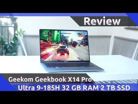 999g & Ultra 9?! 🔥 Geekom Geekbook X14 Pro put to the test – OLED, benchmarks & upgrade check