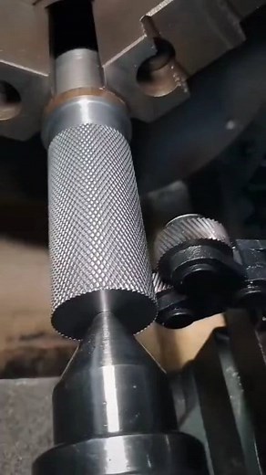 Knurling Knurling is a great way to provide additional texture or an attractive finish to a surface. Typically produced on a lathe, the texture is created when a pattern of straight, angled, or crossed lines are rolled or cut into the material. Knurling is not limited to lathe processes only. As you can see from this video, knurling can be installed in many ways. The most common application is rolling. Hardened wheels are pressed into the softer material with extreme force. This force displaces
