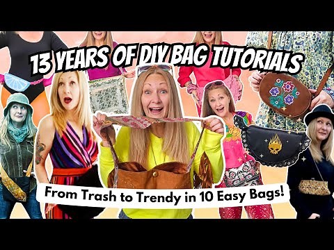 10 Epic DIY Bags from Trash to Treasure | Upcycled Tutorials (2012 - 2025)